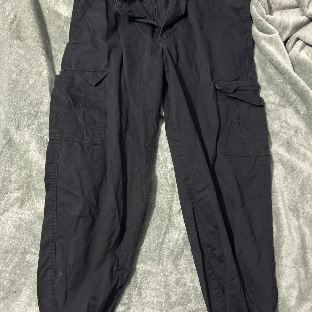 Men's Classic Black Cargo Pants